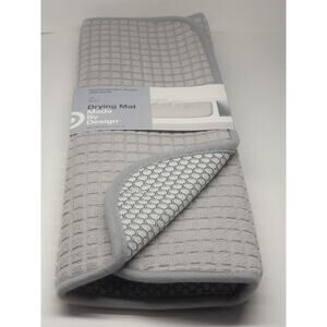 Made by Design Light Gray Dish Drying Mat Absorbent Foam Material 16" x 18"